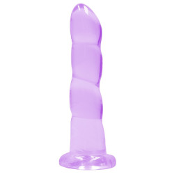 Real Rock Crystal Gode Twist Crystal RealRock 16 x 4cm Violet